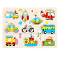 🧩 50% DE RÉDUCTION ! 🌳 Puzzle à Chevilles Montessori en Bois – Contreplaqué Massif – Chevilles Larges & Rivets Renforcés for Bébés 1-3 Ans