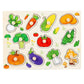 🧩 50% DE RÉDUCTION ! 🌳 Puzzle à Chevilles Montessori en Bois – Contreplaqué Massif – Chevilles Larges & Rivets Renforcés for Bébés 1-3 Ans