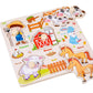 🧩 50% DE RÉDUCTION ! 🌳 Puzzle à Chevilles Montessori en Bois – Contreplaqué Massif – Chevilles Larges & Rivets Renforcés for Bébés 1-3 Ans