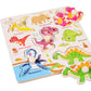 🧩 50% DE RÉDUCTION ! 🌳 Puzzle à Chevilles Montessori en Bois – Contreplaqué Massif – Chevilles Larges & Rivets Renforcés for Bébés 1-3 Ans