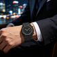✨ 50% DE RÉDUCTION ! ⌚ Montre Quartz Luxe Scintillante Homme – Alliage – Boîtier 48 mm & Strass – Imperméable & Anti-Rayures for Look Affirmé