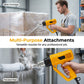 🔥 50% DE RÉDUCTION ! 🔫 Pistolet à Chaleur Électrique 2000 W – 2 Températures (300 °C / 600 °C) & Câble 1,5-5 m for Covering Auto & Bricolage