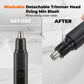 🧔 50% DE RÉDUCTION ! ✂️ Tondeuse Électrique Poils de Nez Rechargeable – ABS – Lames Rotatives 360° & Charge Type-C for Soin Homme