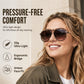 📢 50% DE RÉDUCTION !! ⏰ Lunettes de Soleil Tendance UV400 – Monture PC – Branches Flexibles & Verres Résistants aux Chocs pour Homme & Femme 🕶️