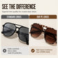 📢 50% DE RÉDUCTION !! ⏰ Lunettes de Soleil Tendance UV400 – Monture PC – Branches Flexibles & Verres Résistants aux Chocs pour Homme & Femme 🕶️