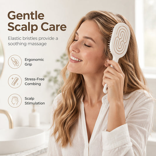 🎉 50 % DE RÉDUCTION MAINTENANT ! 💇‍♀️ Brosse à Cheveux Démêlante Autonettoyante Détachable pour Femme – Massage du Cuir Chevelu & Design Ergonomique ✨