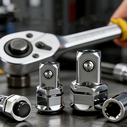 🔧 SOLDES 2026 – PLUS DE 23 700 VENDUS ! 🔩 Jeu d’Adaptateurs Douilles Acier CR-V pour Clé à Cliquet – Chrome-Vanadium – Éjection Rapide & Hexagonal Encastré for Mécanique Pro