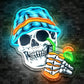 💀 50% DE RÉDUCTION ! 🌈 Enseigne Néon LED Tête de Mort – Acrylique + PS + Silicone – USB 5V & Gradateur 5 Niveaux for Chambre & Gaming