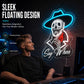 💀 50% DE RÉDUCTION ! 🌈 Enseigne Néon LED Tête de Mort – Acrylique + PS + Silicone – USB 5V & Gradateur 5 Niveaux for Chambre & Gaming