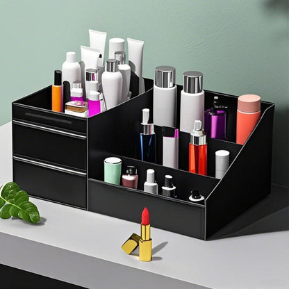 💄 50% DE RÉDUCTION ! 🗄️ Organisateur de Maquillage de Bureau avec Tiroirs – PP – Multi-Étages & Tiroirs Coulissants for Vanity & Bureau