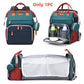 🎒 50% DE RÉDUCTION ! 👶 Sac à Langer Pliable avec Station de Change – Oxford + Polyester – 3 Modes de Port & Lit Intégré for Parents Nomades