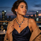 💎 50% DE RÉDUCTION ! ✨ Parure Collier & Boucles d’Oreilles Pendentif Goutte Scintillant – Alliage + Strass – 52 cm & 3,5 cm for Mariage & Soirée