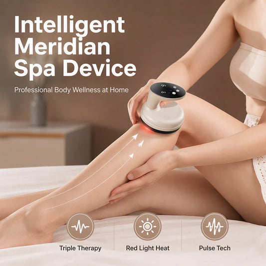 💆 -50% ! 🔴 Masseur Thermique Intelligent à Luminothérapie Rouge – 23 Têtes & Microcourant 9 Niveaux – 1200 mAh pour Bien-être Corporel ✨