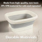 📢 -50% !! ⏰ Bassin de Bain de Pieds Pliable avec Couvercle – Silicone – Rouleaux de Massage & Acupression pour Détente à Domicile 🦶✨