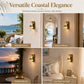 🧜‍♀️ -50% ! ✨ Applique Murale Sirène Vintage – Résine + Abat-Jour Verre – Style Art Déco & Laiton pour Décoration Côtière 🛋️