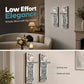 📢 -50% !! ⏰ Appliques Murales Bougeoirs en Verre Cristal Concassé – Lot de 2 – Finition Miroir & Lueur Ambiante pour Déco Élégante 🕯️