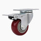 🔩 -50% ! 🛠️ Roulette Pivotante Robuste avec Frein Total – Acier + PVC – Capacité 200 kg & Rotation 360° pour Chariot & Établi ⚙️