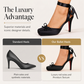 👠 -50% ! 🎀 Escarpins à Talons Hauts Bout Carré à Lacets pour Femme – Talon 8,8 cm & Semelle Rouge – Style Ballet Moderne pour Mariage & Soirée 💃