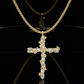 🎉 OFFRE LIMITÉE -50% ! ✝️ Collier Croix Radieux – Cuivre + Zircon – Chaîne Torsadée & Éclat Pétale pour Quotidien Élégant ✨