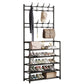 🏠 PROMO FLASH : 50% DE RÉDUCTION ! ✨ Banc d'Entrée avec Étagère 3‑en‑1 – Porte-Chaussures, Porte-Vêtements & Rangement – Tube Métallique 16 mm, 4/5 Niveaux for Petits Espaces 🪑✨