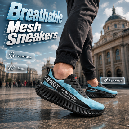 👟 -50% ! 🌬️ Sneakers Légers Respirants Semelle Épaisse Homme – Maille – Amorti Confortable & Style Urbain pour Quotidien Casual 🏃