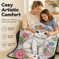 ✨ 50 % DE RÉDUCTION ! 💯 Couverture Livre de Coloriage DIY pour Enfants – Polyester Flanelle – Lavable & Réutilisable pour Activité Créative Sans Écran 🎨