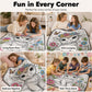✨ 50 % DE RÉDUCTION ! 💯 Couverture Livre de Coloriage DIY pour Enfants – Polyester Flanelle – Lavable & Réutilisable pour Activité Créative Sans Écran 🎨