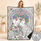 ✨ 50 % DE RÉDUCTION ! 💯 Couverture Livre de Coloriage DIY pour Enfants – Polyester Flanelle – Lavable & Réutilisable pour Activité Créative Sans Écran 🎨