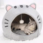 🐾 -50% ! 🏡 Lit-Tente 2-en-1 pour Animal – Tissu Doux – Design Dôme Convertible & Balle Suspendue Interactive pour Chat et Petit Chien 🛏️
