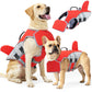 🐕 -50% ! 🌊 Gilet de Sauvetage pour Chien avec Flotteur Frontal Amovible – Tissu – Poignée Dorsale & Anneau en D pour Sécurité Aquatique 🐾