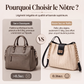 👜 -50% ! 🌾 Sac Bandoulière en Paille Spacieux – Cuir PU + Paille – Tressage Fait Main & Quincaillerie Dorée pour Trajets Quotidiens Chic ☀️