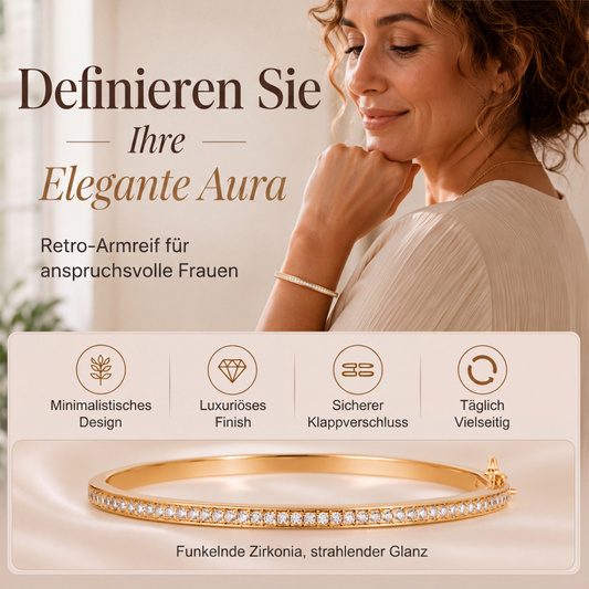 ✨ 50% DE RÉDUCTION ! 💎 Bracelet Manchette Strass Rétro Doré – Alliage Doré + Strass – Design Brillant & Intemporel pour Sublimer vos Tenues du Quotidien 🌟