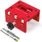 🔧 -50% ! 🚪 Kit de Gabarit de Mortaisage pour Loquet de Porte en Bois – Aluminium – 3 Profondeurs de Coupe & Compatible 35/44 mm pour Installation Propre 🛠️