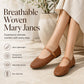 ☁️ -50% ! 👡 Chaussures Mary Jane en Maille – PU – Semelle Ultra-Souple & Pliables pour Shopping et Week-end 🛍️