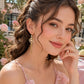 📢 -50% !! ⏰ Boucles d’Oreilles Pendantes Cœur avec Franges et Zircons – Alliage Cuivre + Zircon – Design Romantique & Éclat Luxueux pour Mariage et Soirée 💎