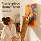 🎨 PROMO FLASH : 50% DE RÉDUCTION ! Griffoir Mural Artistique pour Chat en Sisal Naturel – Tableau Décoratif, Impression Haute Définition & Étiirement Vertical for une Décoration Élégante et des Meubles Protégés 🐱✨