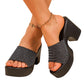 🌸 -50% MAINTENANT ! 🌸 Mules à Talons Compensés Tressés – Caoutchouc – Talon 9 cm & Texture Métallique Brillante pour Confort Élevé 👡