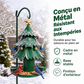 🌳🐦 -50% ! ✨ Distributeur à Graines pour Oiseaux en Forme d’Arbre Festif – Fer – Construction Métallique Résistant aux Intempéries pour Jardin et Balcon 🌿