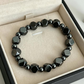 📿 -50% ! ✨ Bracelet Vintage en Pierre Synthétique Ronde – Pierre + Alliage – Ajustement Élastique & Style Unisexe pour Quotidien Chic 🎀