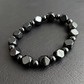 📿 -50% ! ✨ Bracelet Vintage en Pierre Synthétique Ronde – Pierre + Alliage – Ajustement Élastique & Style Unisexe pour Quotidien Chic 🎀