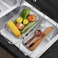 💦 -50% ! 🍳 Panier Égouttoir Télescopique en Acier Inoxydable 304 – Barres Renforcées 8 mm & Picots Antidérapants pour Évier Multitaille 🧺
