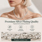 ✨ -50% ! 🥈 Collier Chaîne Tressée Épi de Blé Ton Argent – Alliage Plaqué Argent – Motif 3D Brillant & Fermoir Mousqueton pour Quotidien et Cadeau 🎁