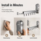 🧺 -50% ! ✨ Séchoir à Linge Gain de Place Rétractable – Alliage Aluminium Anodisé – Ventouse TPE & Pliage 90° pour Salle de Bain et Balcon 🚿