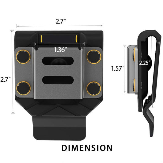 📢 -50% !! ⏰ Holster de Perceuse à Clip de Ceinture Haute Résistance – ABS Renforcé Acier – Accès Rapide & Fente Mètre Ruban pour Chantier 🛠️