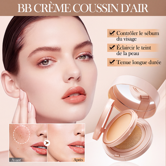 💧 PROMO FLASH : 50% DE RÉDUCTION ! Cushion Fond de Teint + Poudre 2-en-1 – BB Crème Hydratante & Poudre Matifiante SPF for un Teint Lumineux et Frais Toute la Journée 🌸✨