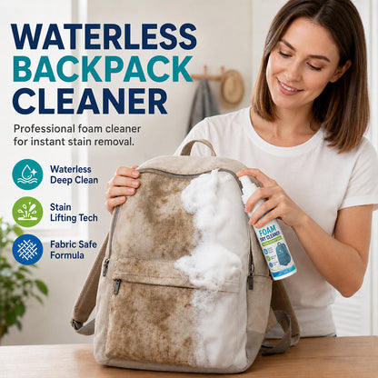 👜 -50% ! 🧼 Nettoyant Mousse Sans Eau pour Sacs – 100 ml – Anti-Taches & Anti-Odeurs – Formule Douce pour Toile, Nylon et Polyester 🎒