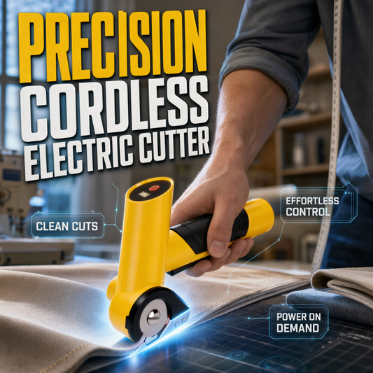✂️ -50% ! 🔋 Cutter Électrique Sans Fil de Précision – ABS + Acier – Lame Ø 4 cm & Charge USB-C pour Papier, Tissu et Moquette 🏠