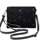 🌸 -50% ! 👜 Sac Bandoulière Floral Polyvalent – PU – Découpes Florales & Sangle Ajustable – Léger et Chic pour le Quotidien ✨