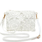 🌸 -50% ! 👜 Sac Bandoulière Floral Polyvalent – PU – Découpes Florales & Sangle Ajustable – Léger et Chic pour le Quotidien ✨