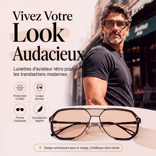 🕶️ -50% ! ✨ Lunettes de Soleil Unisexes Monture Carrée Surdimensionnée – Protection UV400 & Style One Piece pour Ville et Plage 🌞